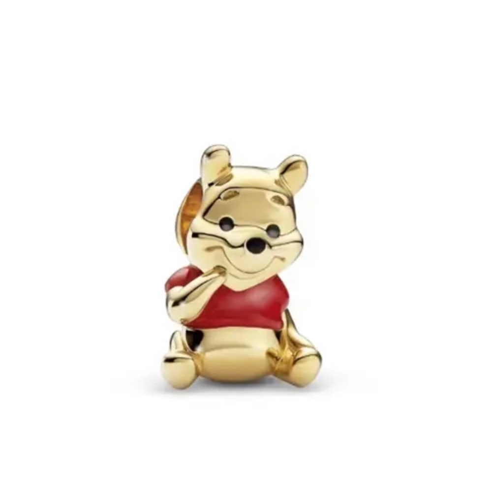 Happy Bear with Red Shirt European Charm - Collectable Character Edition